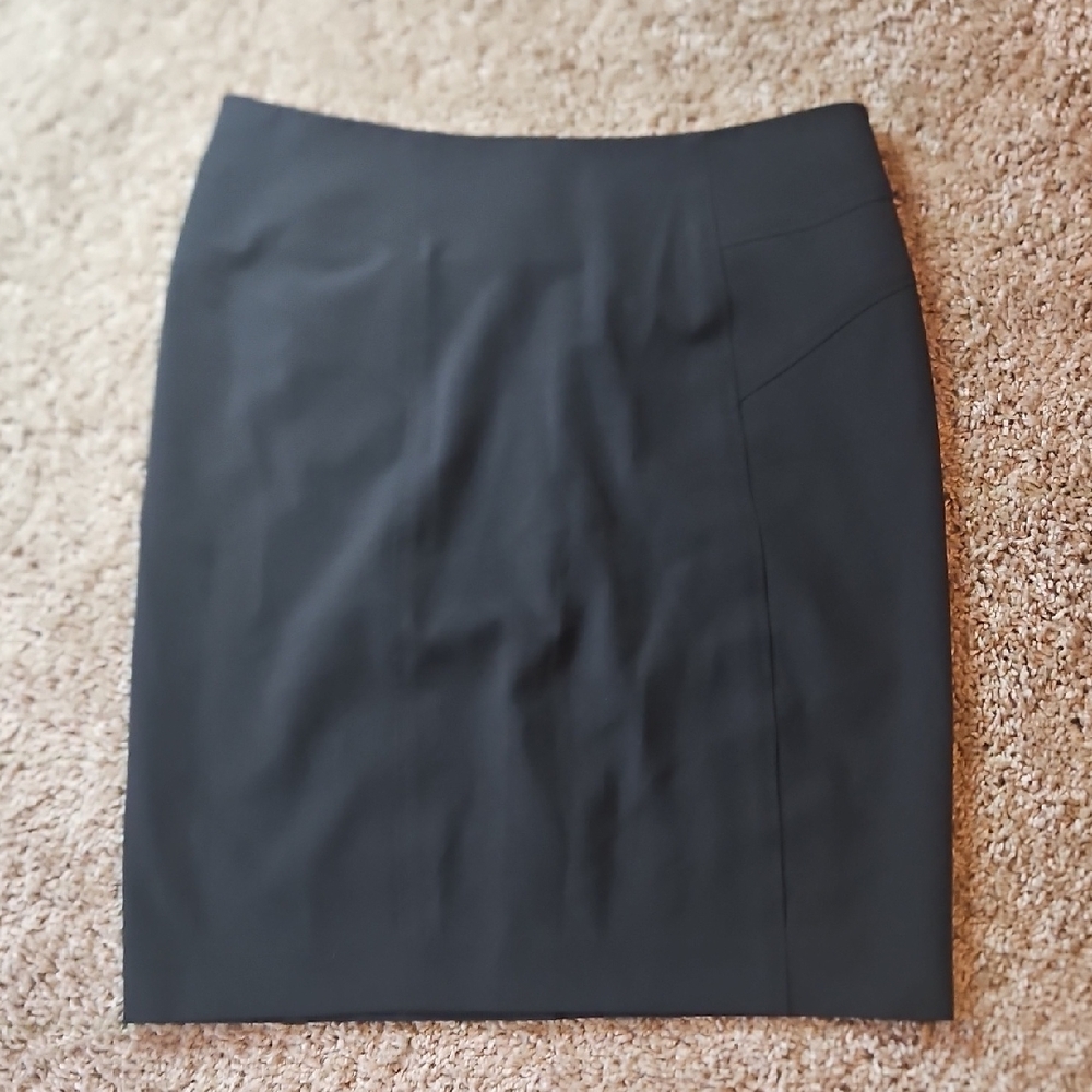 Vera Wang Lavendar Label Black Pencil Skirt Size 4 Or Euro 38